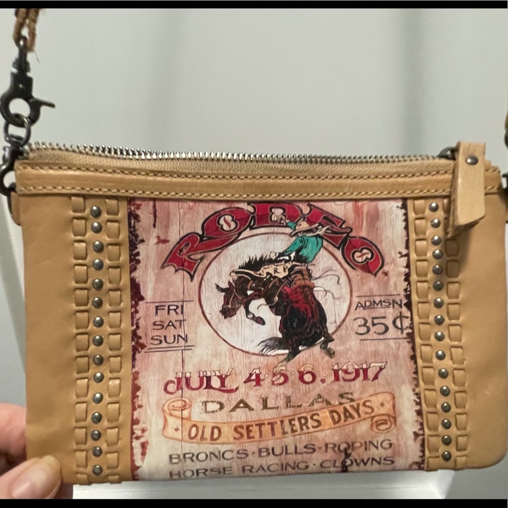 Leather Montana West crossbody purse
